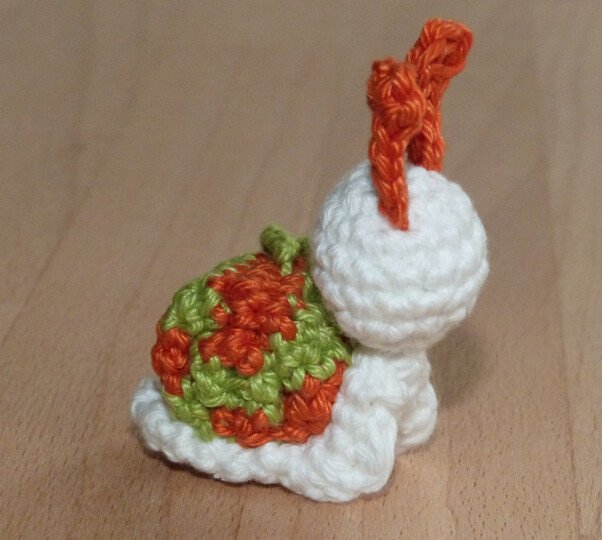 Häkelanleitung Schlüsselanhänger "Schnecke"