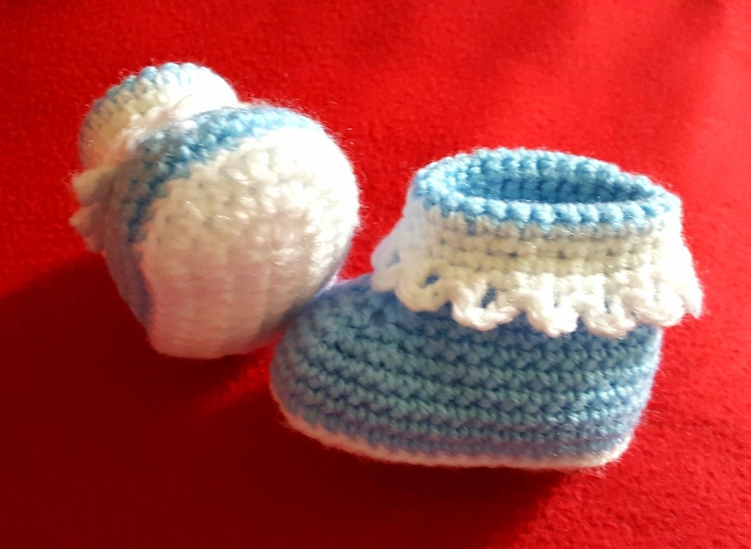 Baby-Booties "Little Royal" Größe 0-6 Monate