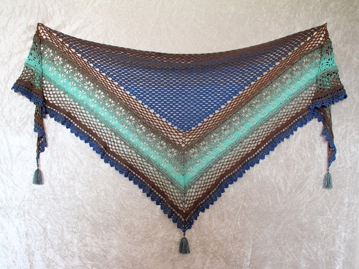 Crochet pattern shawl Prairie