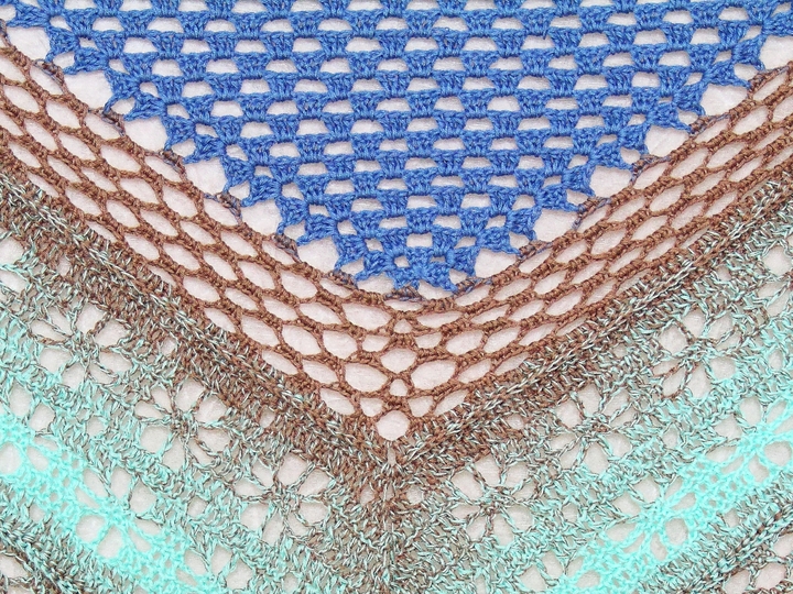 Crochet pattern shawl Prairie