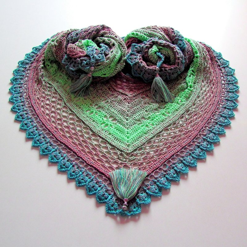 Crochet pattern shawl Prairie - Image 12