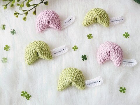 Häkelanleitung Glücks-Kekse