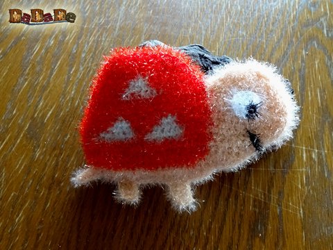 Spül- oder Duschschwamm kleine Schildkröte, gehäkelt von Dadade