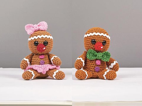 Amigurumi Lebkuchenmännchen Jack & Jill