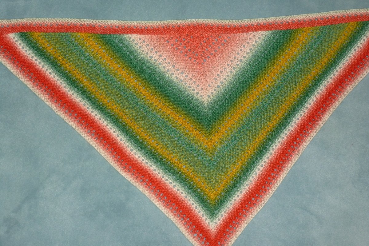 Kleines Dreiecktuch, gestrickt