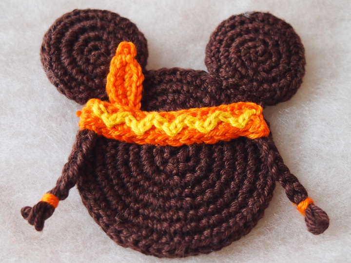 Autumn Ornaments: The Mickey Indian, The Minnie Indian, The Fall and The Pumpkin