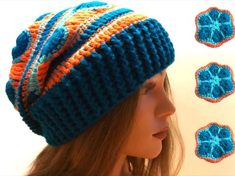 Mütze/ Beanie "Afrikanische Blume"