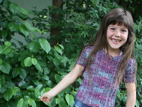 Jophiel - süße kurzärmelige Jacke für Mädchen 3 - 14 Jahre