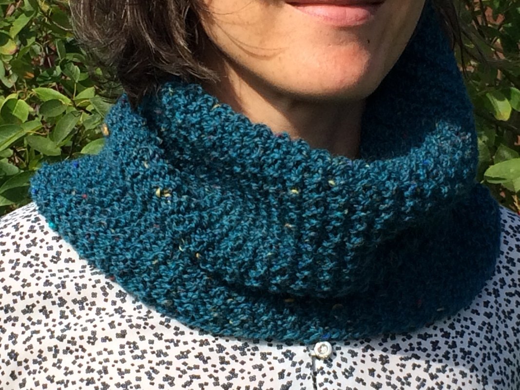 Strickanleitung für Loop im Strukturmuster