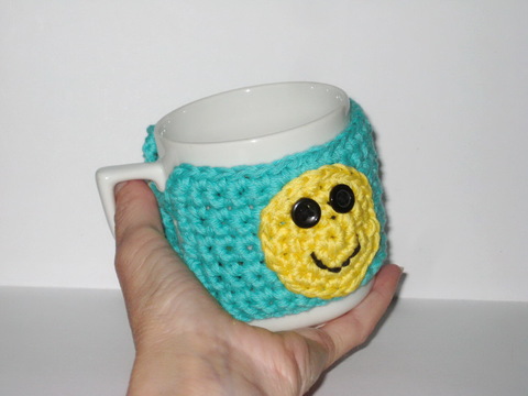 Coffee mug cozy crochet pattern