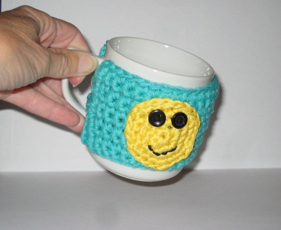 Coffee mug cozy crochet pattern