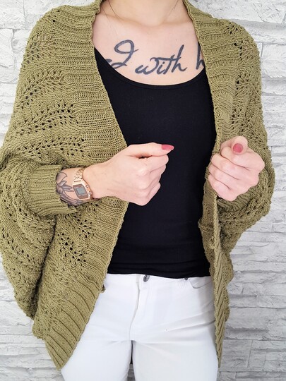 92 Strickanleitung Seelenwärmer Olivia Größen 36 bis 52