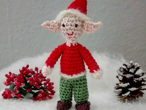Häkelanleitung Weihnachts-Elf