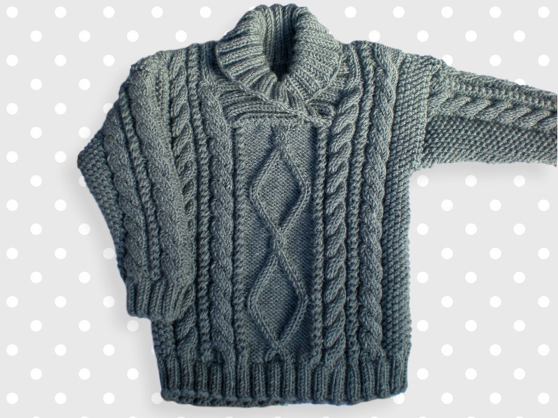 Pulllover mit Zöpfen in 2 Größen - Strickanleitung