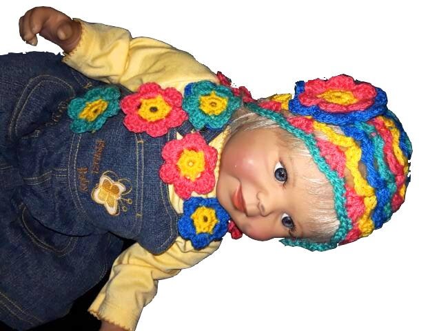 e-Book * FloWer PoWer TRIO * HAUBE - SCHAL - GÜRTEL in 3 GRÖSSEN!!! - Bild 2