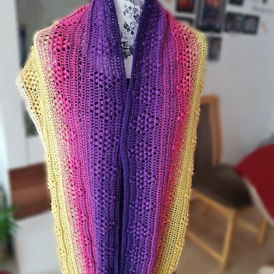 Loop / Schal "Alafair", Häkelanleitung, Größe individuell anpassbar