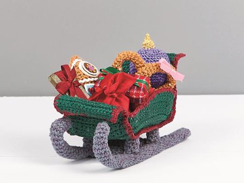 Amigurumi Weihnachtsschlitten