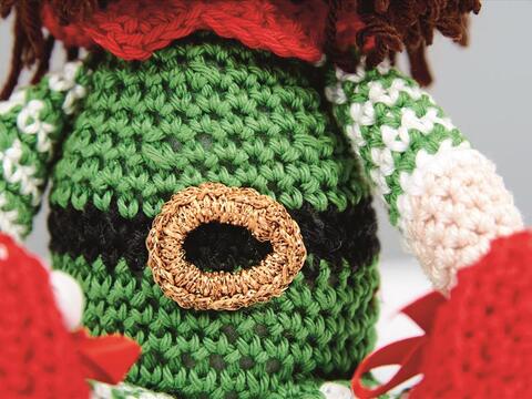 Amigurumi Weihnachtself Luigi