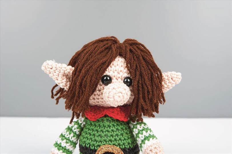 Amigurumi Weihnachtself Luigi