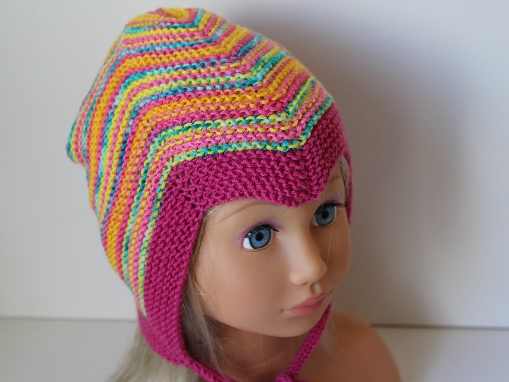 Strickanleitung Teufelsmütze in 2 Größen, ca. 4 - 36 Monate für Anfänger - Bild 2