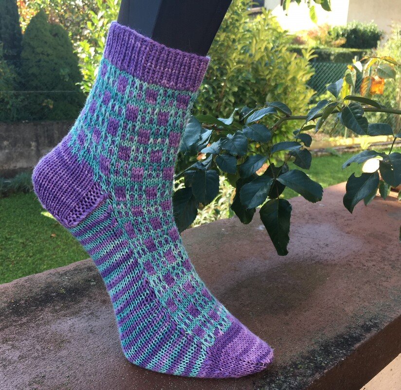 Socken Windows mit Hebemaschen