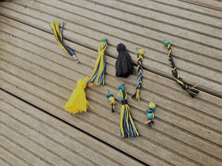 Gehäkelter Zopfschal