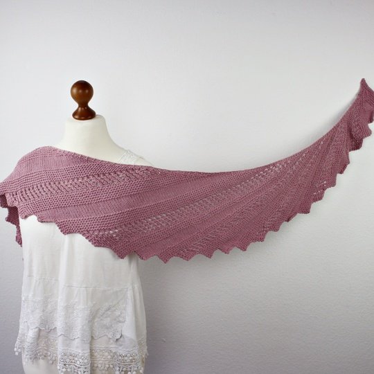 Knitting Pattern PDF Shawl Bundle – Two Asymmetrical Dragon Tail Shawls