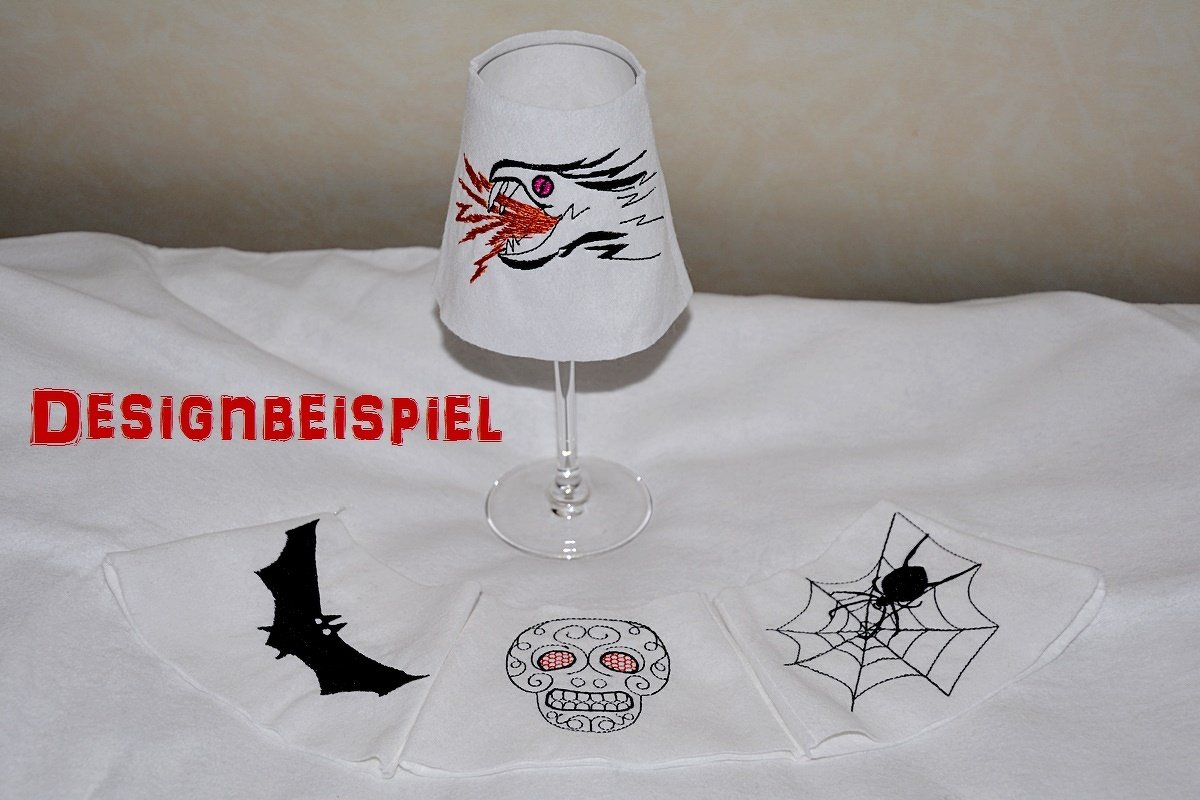 Ith Stickdatei Weinglas-Schirme Gothic für den 13x18 Rahmen - Bild 6