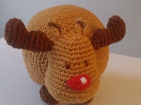 Rentier "Gustav"  Häkelanleitung Amigurumi