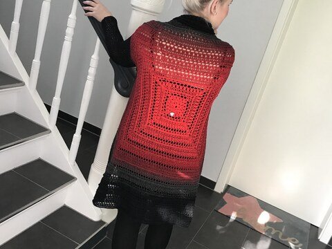 Häkelanleitung Jacke "Dracula"