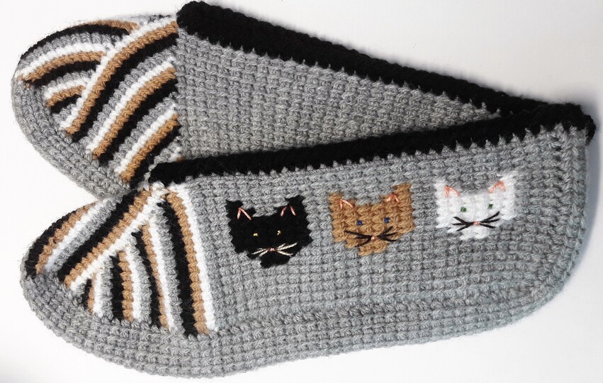 Puschen "Katze" Gr. 35-46