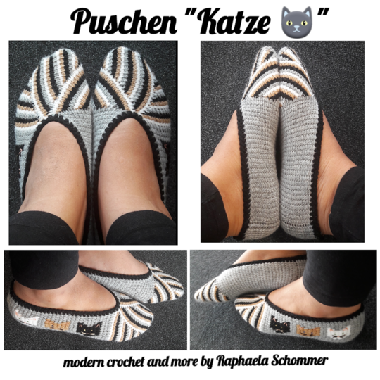 Puschen "Katze" Gr. 35-46