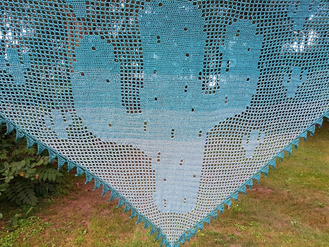 Kaktus Motivtuch Häkelanleitung