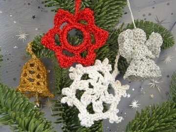 Häkelanleitung: Christbaumschmuck
