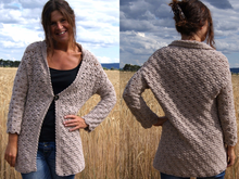 Long-Häkel-Weste HERBSTZAUBER (Gr. S/M, L/XL, leicht an alle Größen anzupassen)