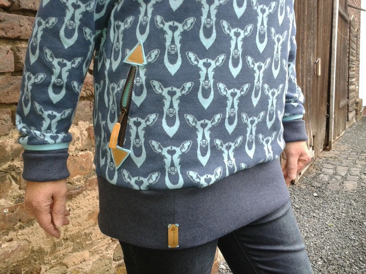 Schnittmuster und Nähanleitung Hoodie Julia