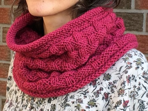 Strickanleitung für Loop "Winterrose"