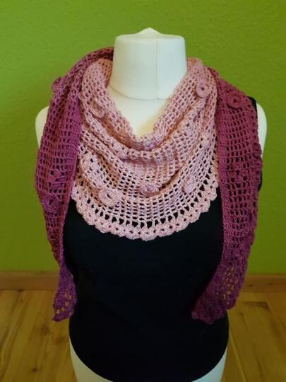 Häkelanleitung Tuch Arabis