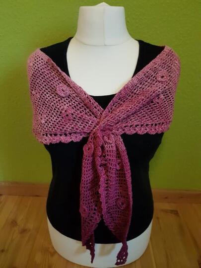 Häkelanleitung Tuch Arabis