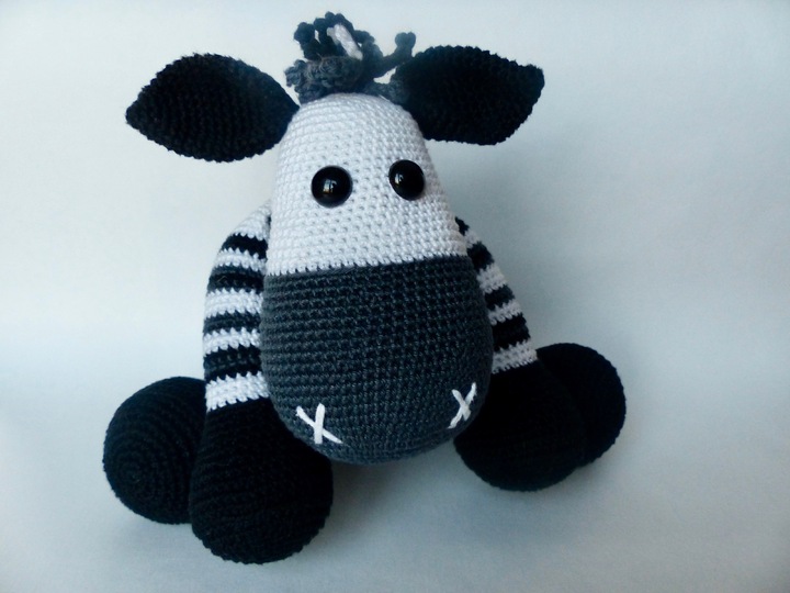 Häkelanleitung Spieluhr Zebra