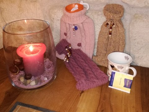 Kuschelsack "mit Perlenkettchen"