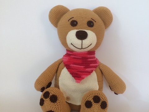 Kuschelbär Tapsy mit Geheimversteck / Häkelanleitung