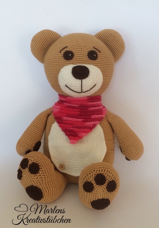 Kuschelbär Tapsy mit Geheimversteck / Häkelanleitung - Bild 3