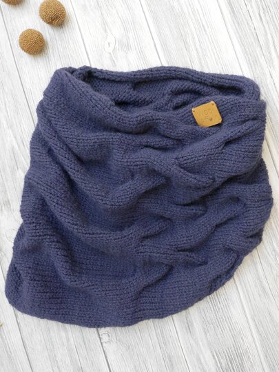 Strickanleitung - Verzopftes Set - Mütze und Loop stricken - No.109A