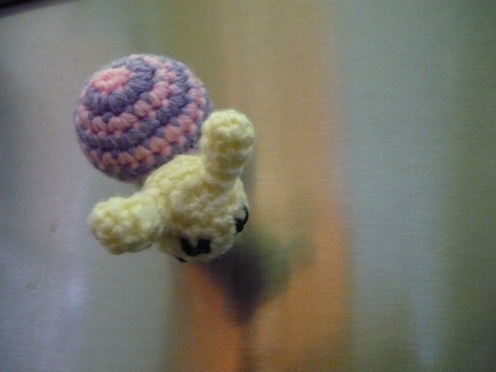 Häkelanleitung Schnecke Magnet