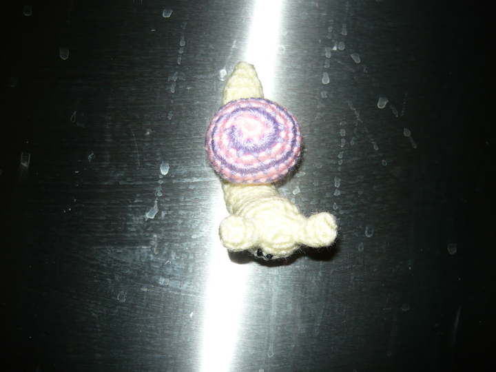 Häkelanleitung Schnecke Magnet