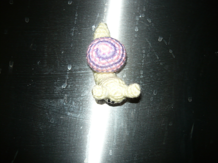 Häkelanleitung Schnecke Magnet