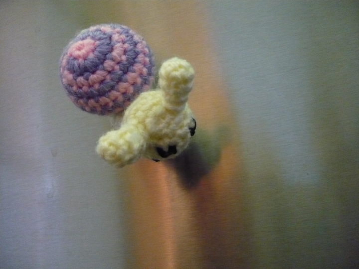 Häkelanleitung Schnecke Magnet