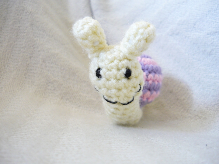 Häkelanleitung Schnecke Magnet