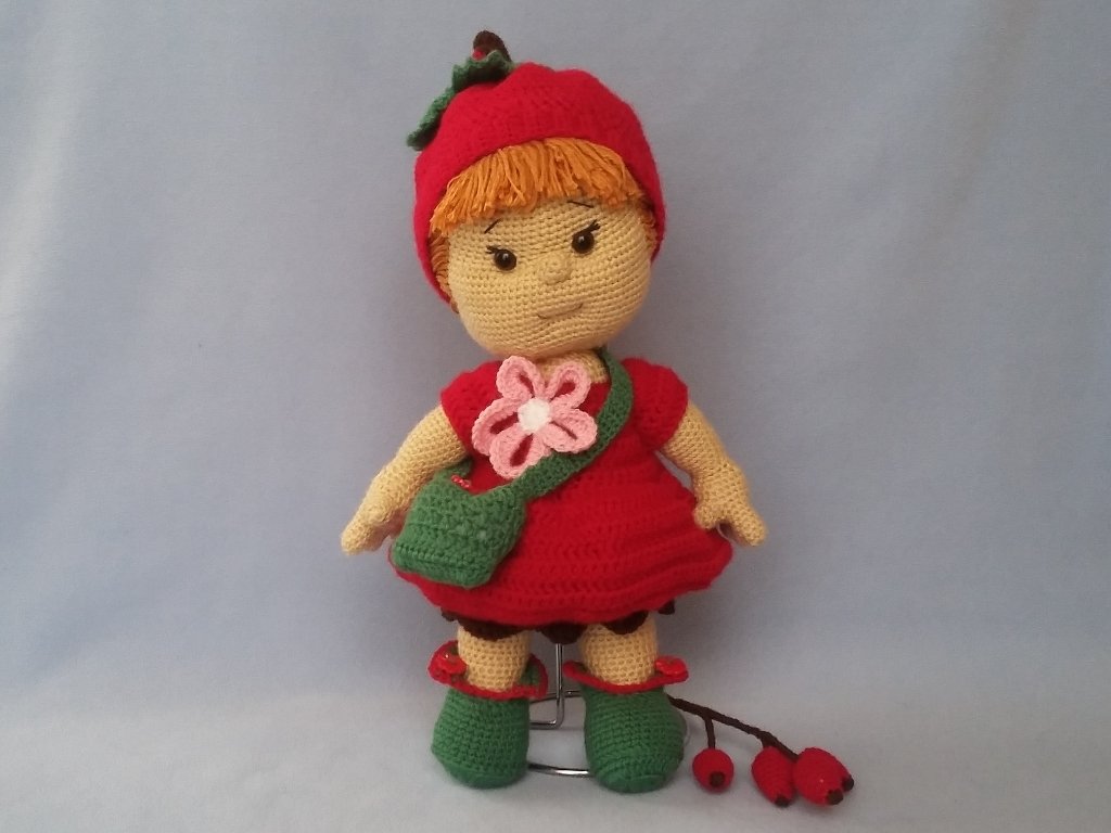 Häkelanleitung Puppenkleidung, Heli Hagebutte - Bild 3
